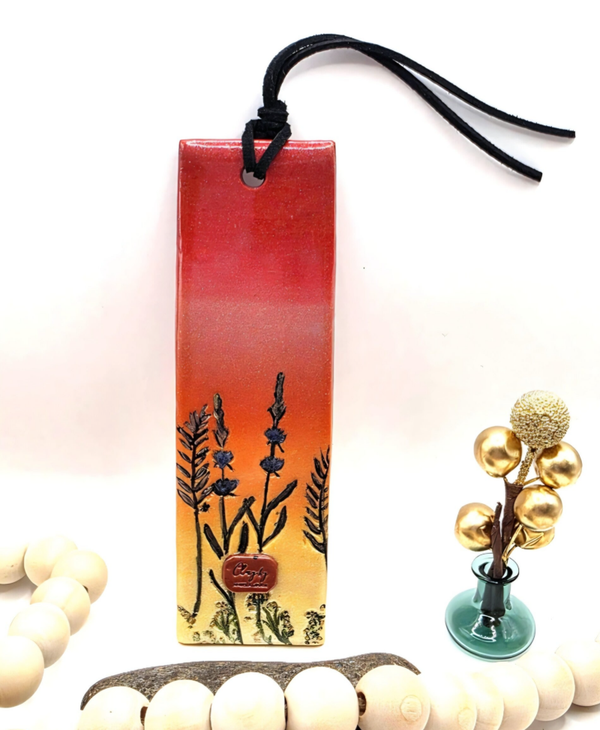 Bookmark- hand painted sunset field-RRP $ 19.95