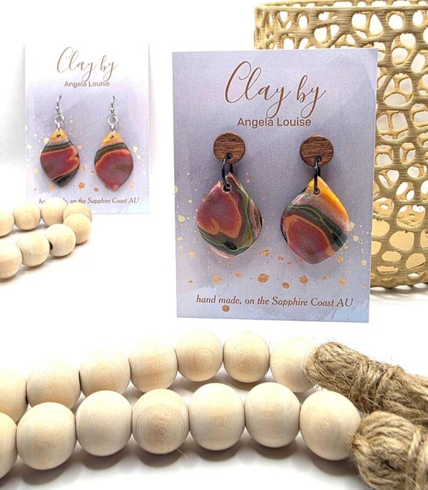 Sunset marbled- Dangles