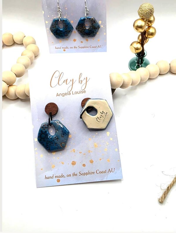 Hexogon- boho sheek dangles- RRP- $29.95
