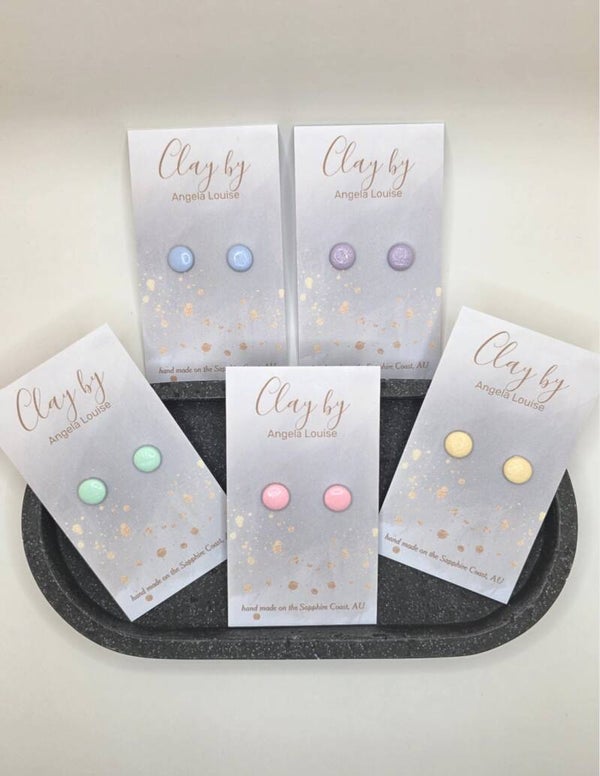 Round-Pastel studs- RRP- 8.95ea