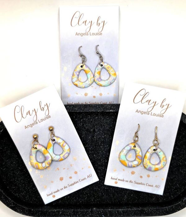 Triangle dangles- pastel pallet- choose hardware