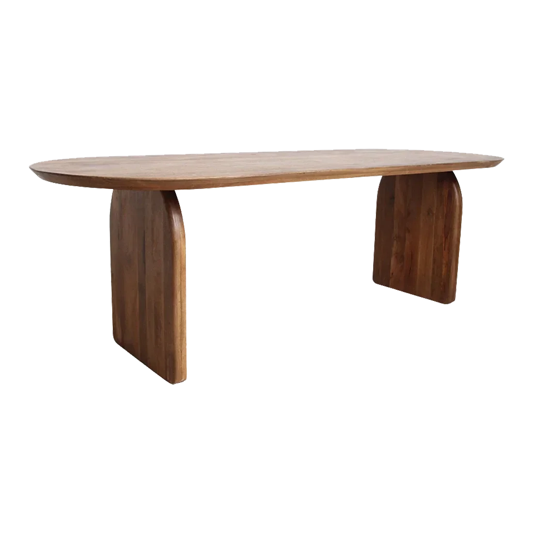 Bullnose eettafel met gesloten onderstel