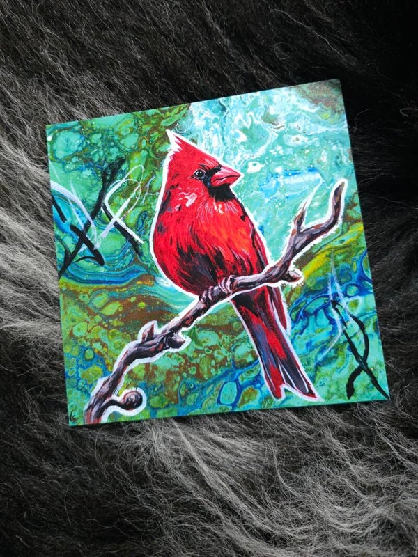 Artprint Abstract : Red Cardinal
