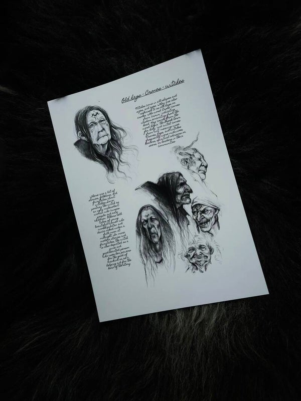 Artprint Folklore & Mythology: Faces of Witches