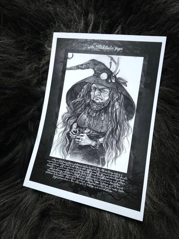 Artprint Folklore & Mythology: the Witch Baba Yaga