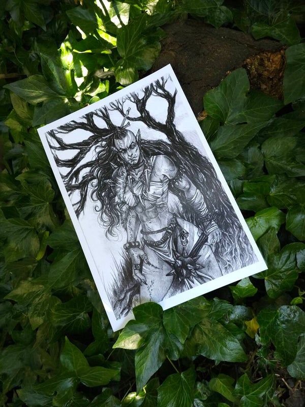 Artprint Orc Warrior Woman