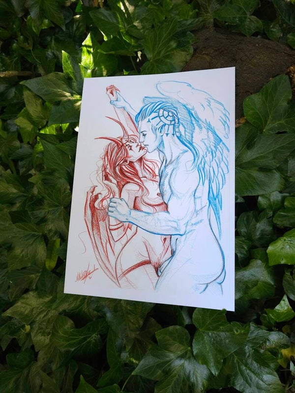 Artprint Red and Blue