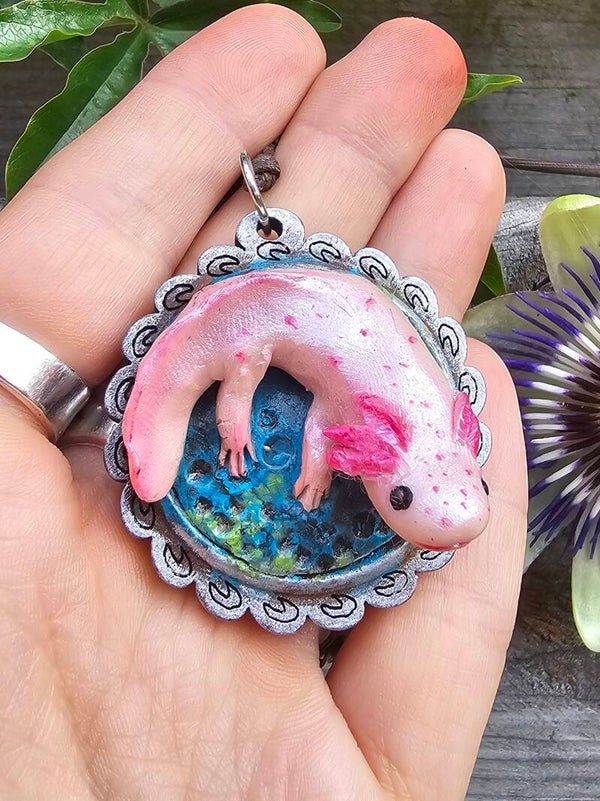 Necklace " Axolotle "