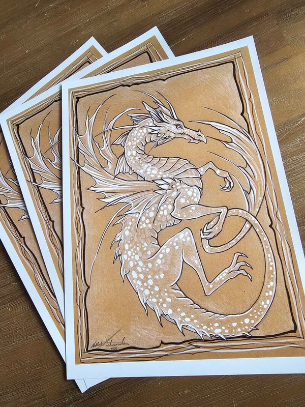 Artprint the Vintage Dragon