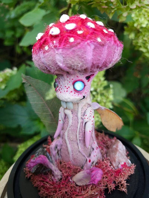 Sculpture " Schroom Pixie green"