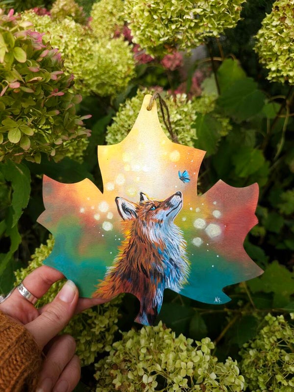 Original "Fox with butterfly"