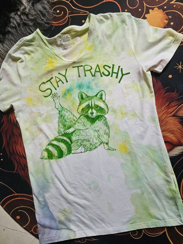 Painted shirt XL " Stay trashy"