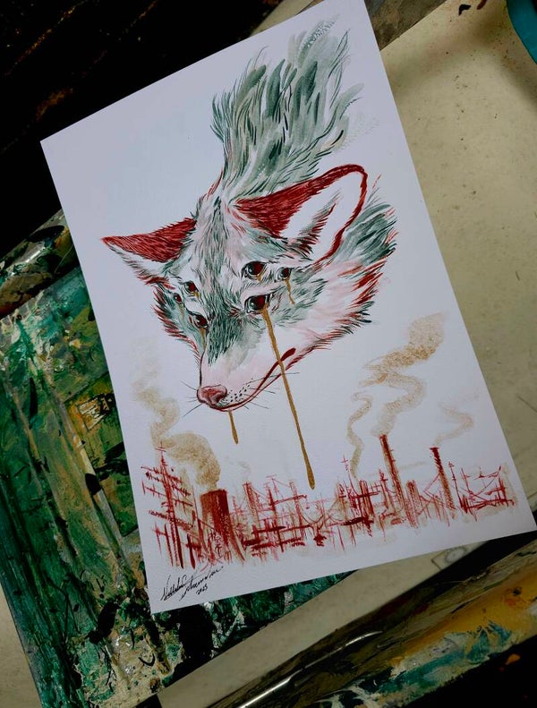 Original Art "The Six-Eyed Fox"