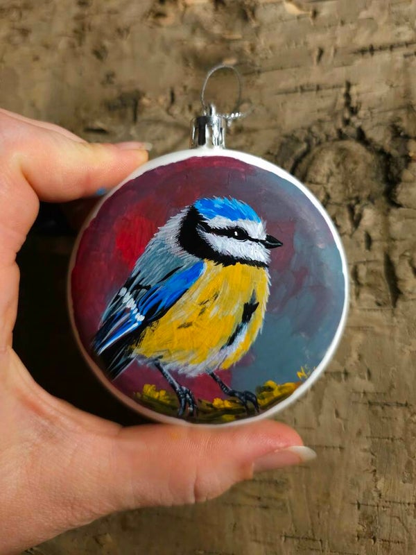 Blue Tit xmass Bauble