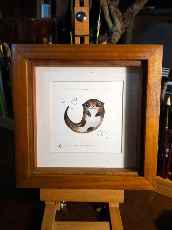 Original painting  "Little Otter"
