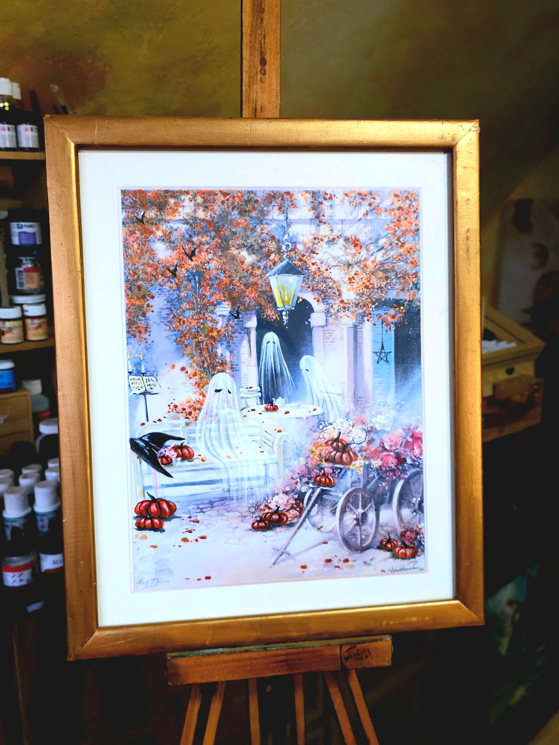 Repaint painting "Ghostly teaparty"