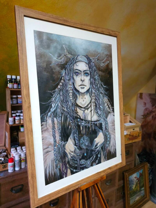 Original painting  "Shamanic Priestess"