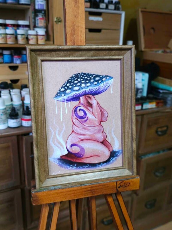 Artprint  "Chubby schroomlady"