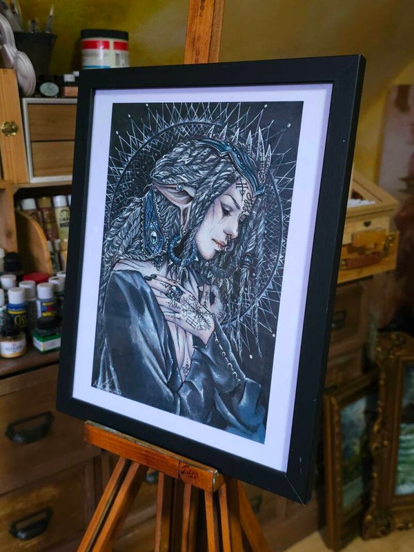 Original big painting  "Veldesmagn "