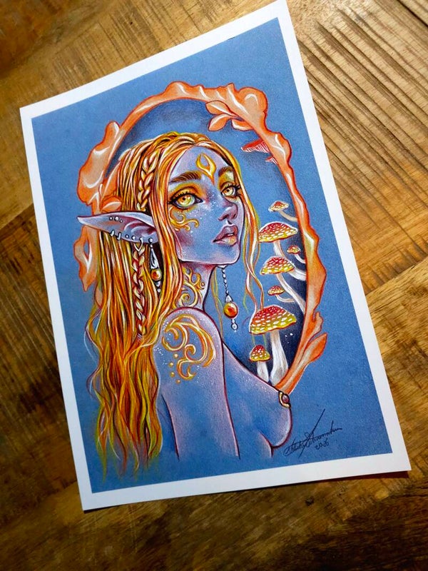 Artprint Golden eyes