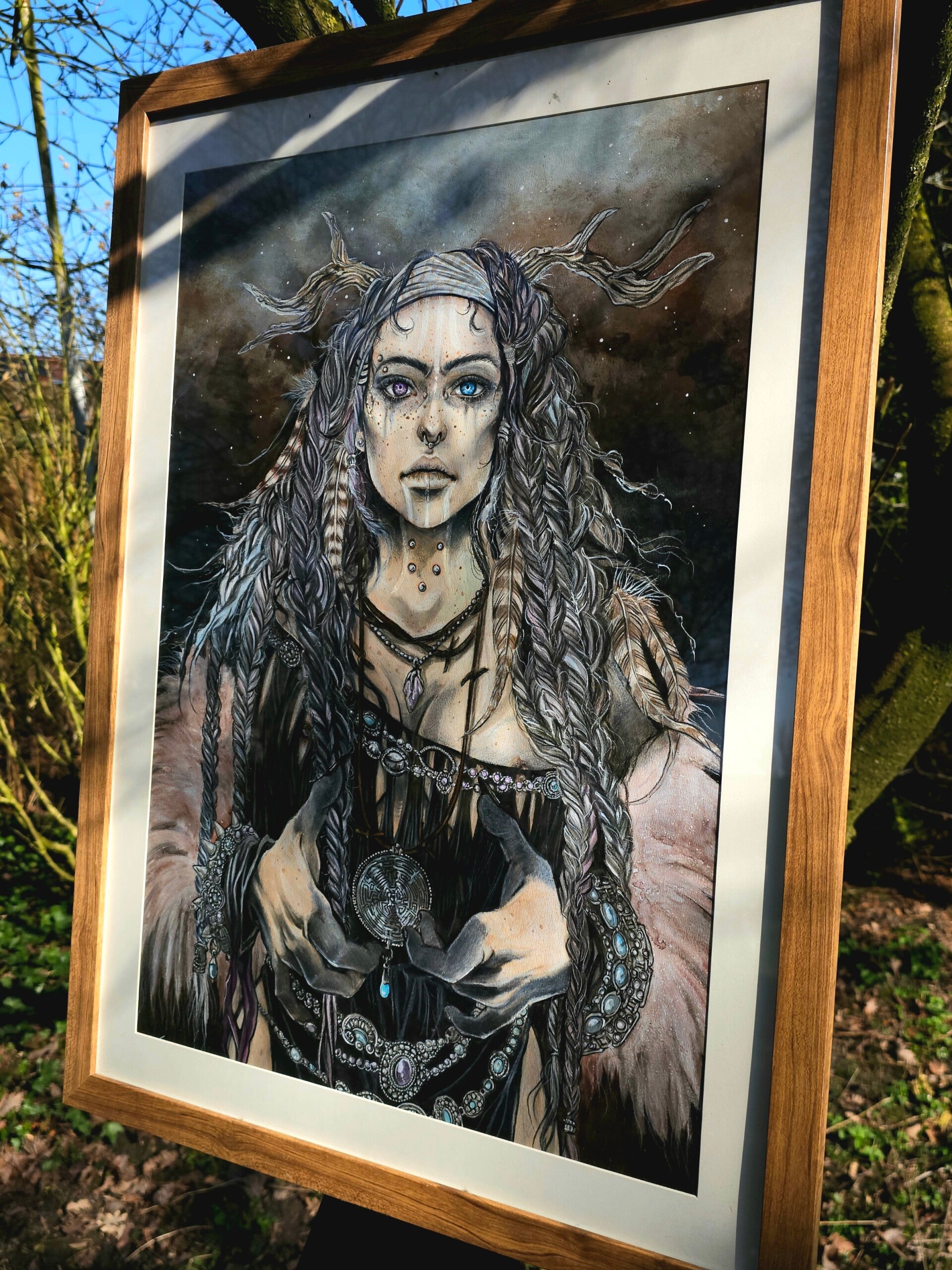 Original painting  "Shamanic Priestess"