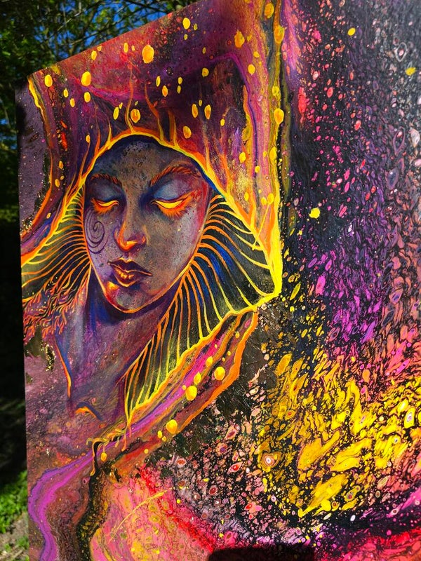 Original "Spores" acrylic painting