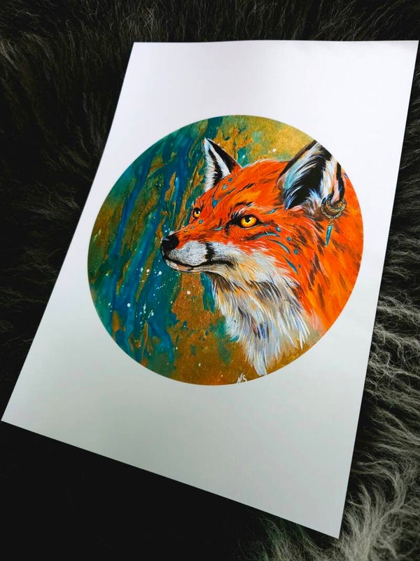 Artprint Golden fox