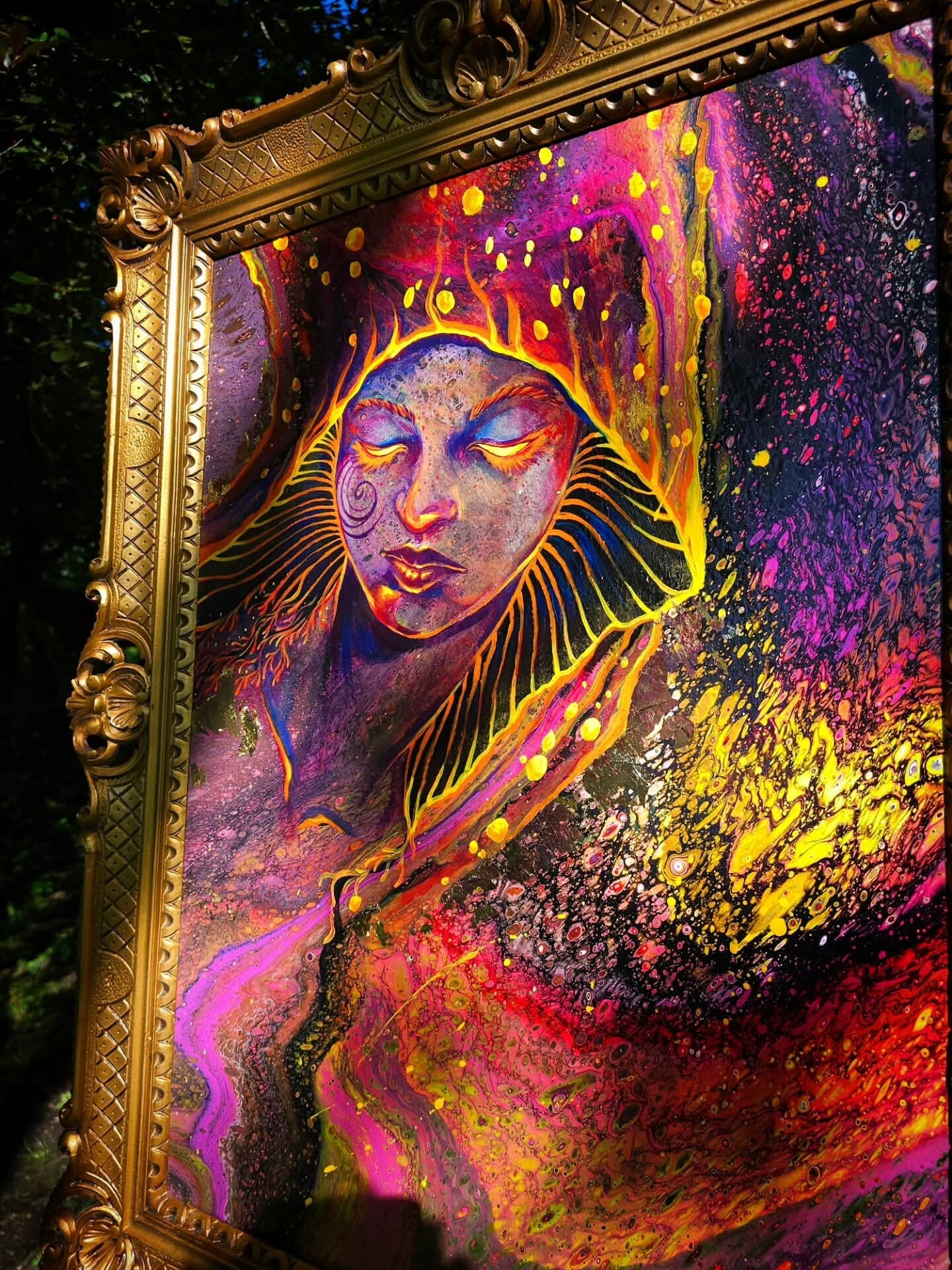 Original "Spores" acrylic painting