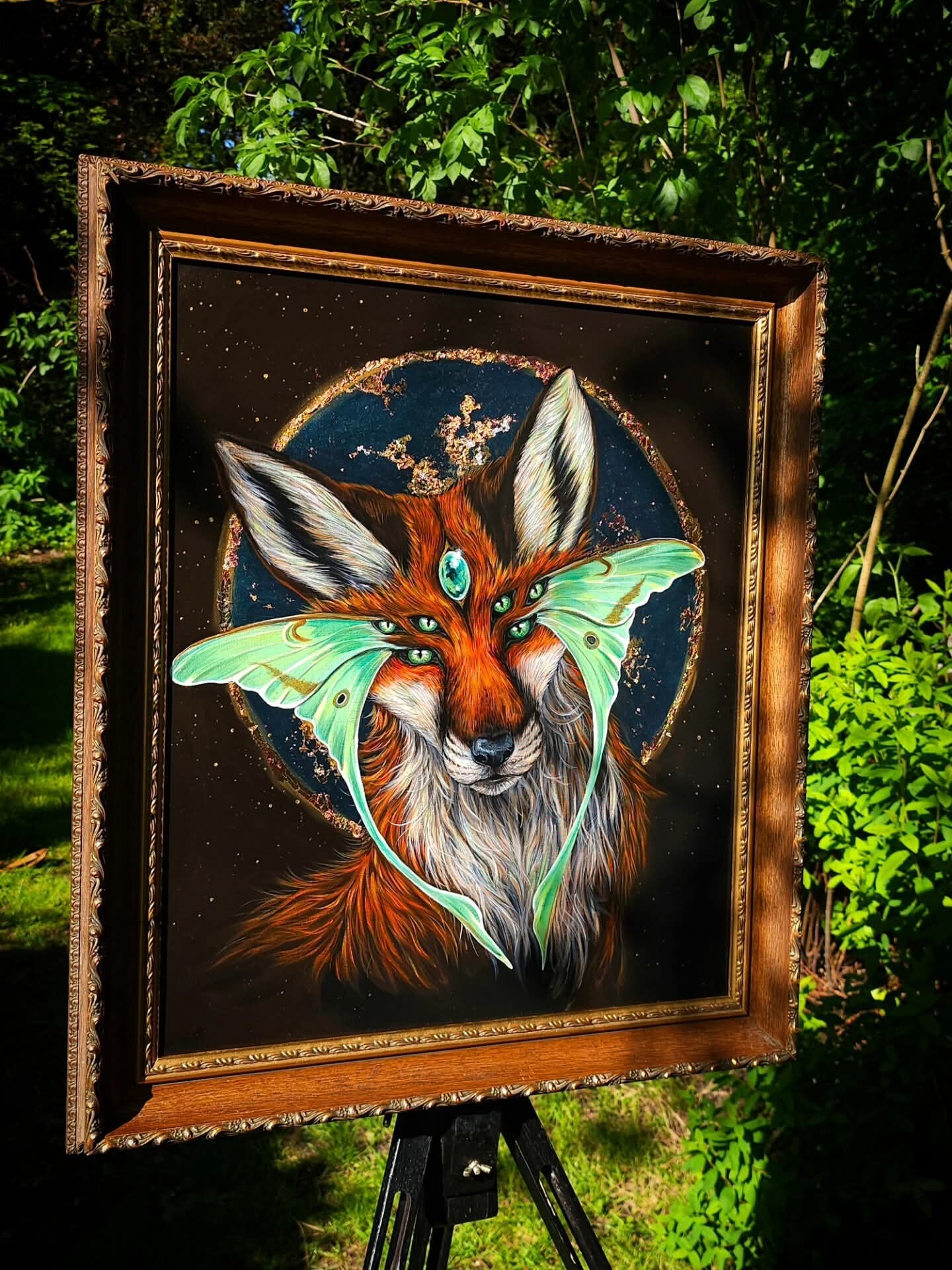 Original "Six eyed Truthteller" acrylic painting