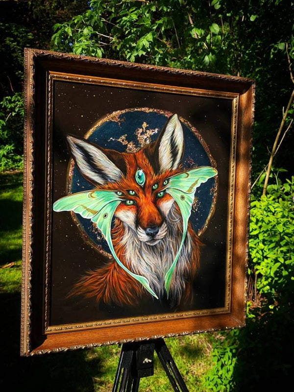 Original "Six eyed Truthteller" acrylic painting