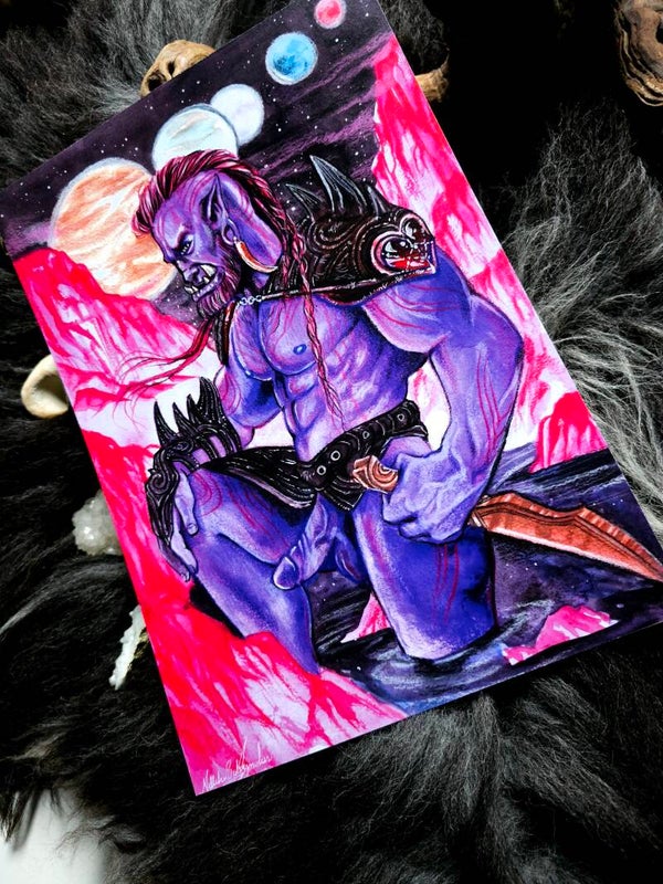 Artprint  "Pink planet Orc"
