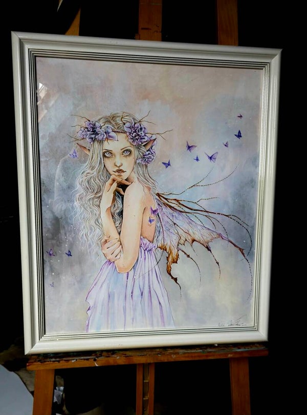 Original "Spring Fae" acrylic painting