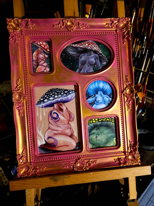 Prints baroque framed "Creatures 2"