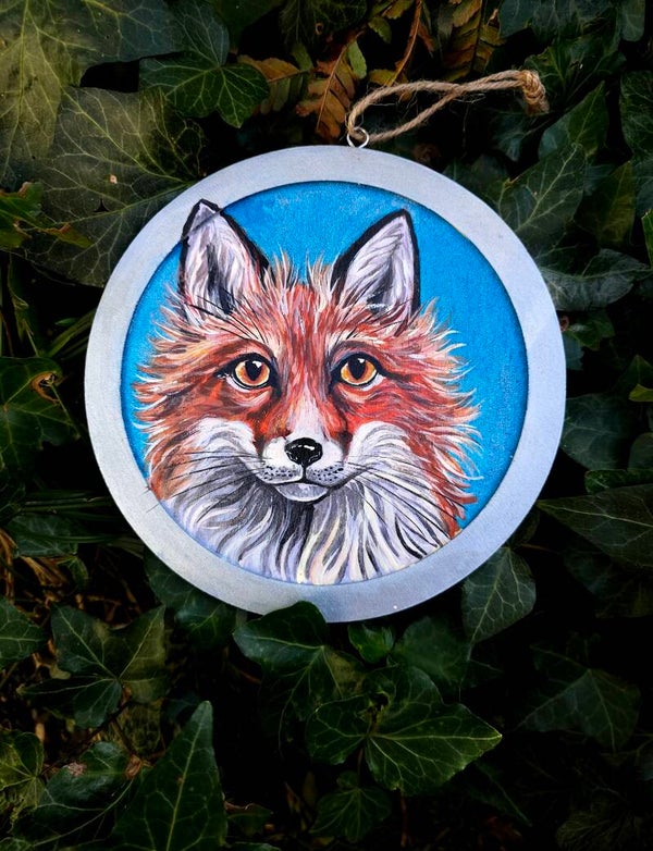 Fox wall painting deco