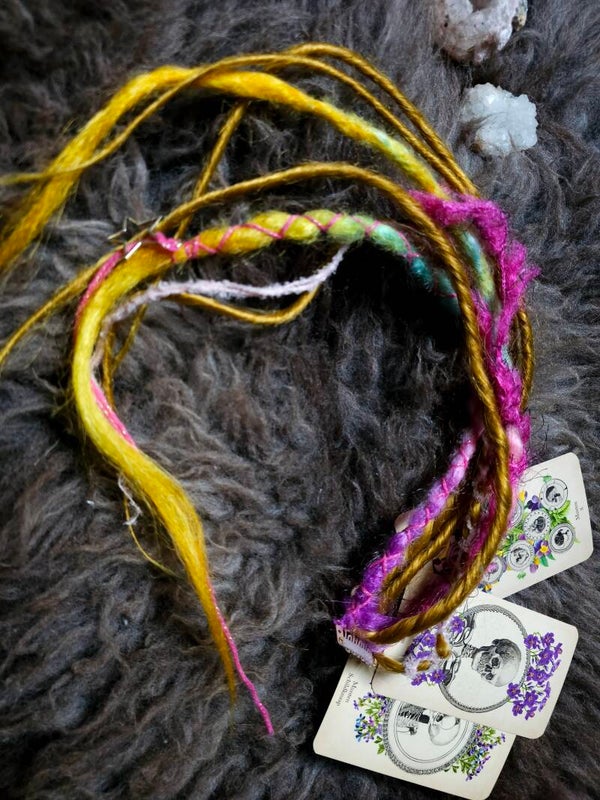 Dreadlock clip "Rainbow "