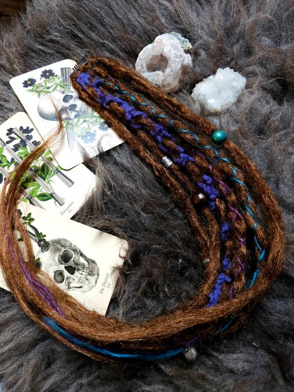 Dreadlock clip "Esmeralda "