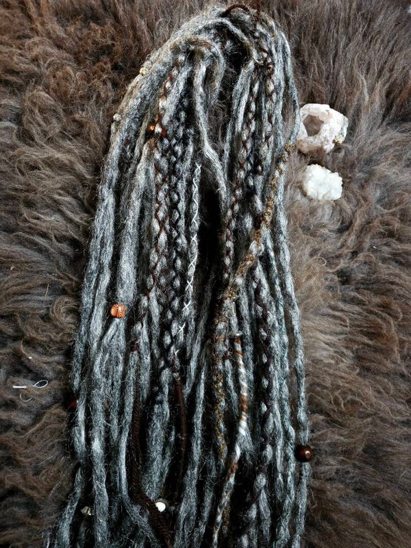 Dreadlock set double ended xxl ( 12 st ) "the Crone"