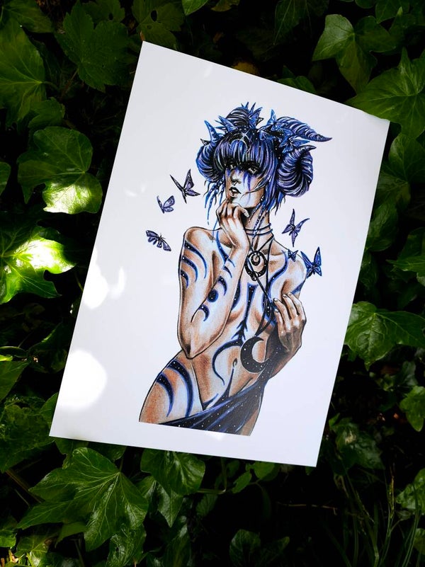 Artprint Black Moon Goddess