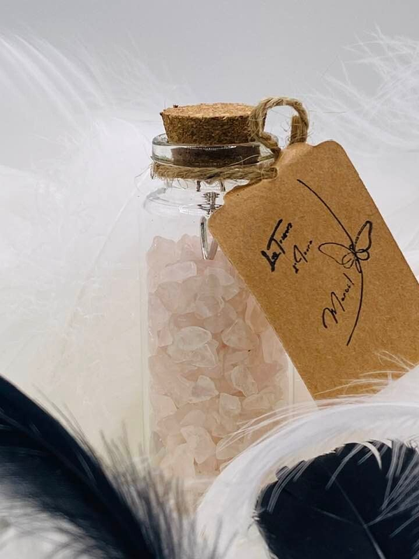 La fiole de Quartz rose