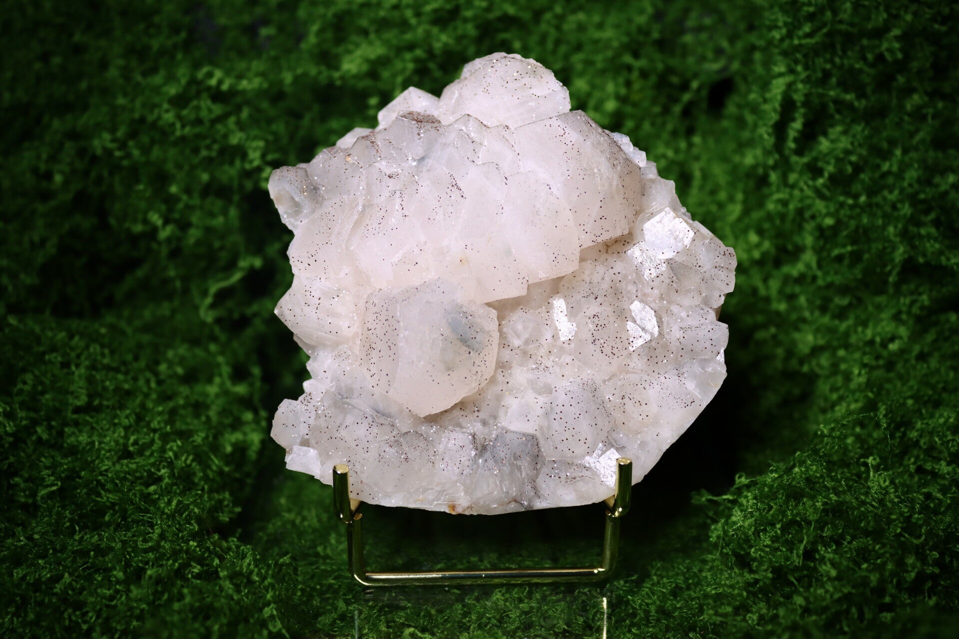 Calciet Specimen met Sterrenstof en Oranje UV