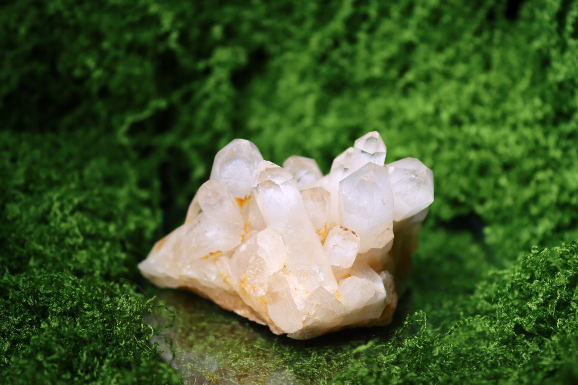 Kwarts Cluster met Citrien Tinten