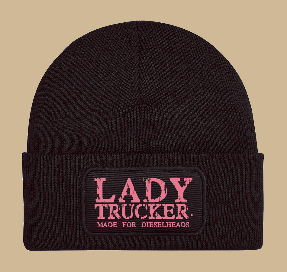 LADY TRUCKER WORKER BEANIE | BLACK