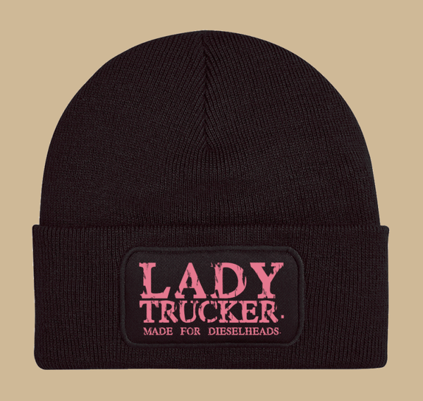 LADY TRUCKER WORKER BEANIE | BLACK