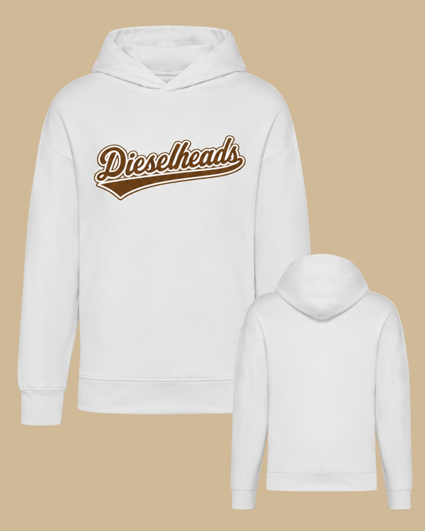 DIESELHEADS HOODIE | KLASSIEK DIESELHEADS LOGO | WIT
