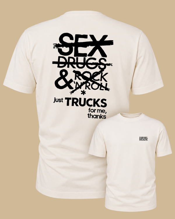 DIESELHEADS T-SHIRT | JUST TRUCKS | OFF WHITE