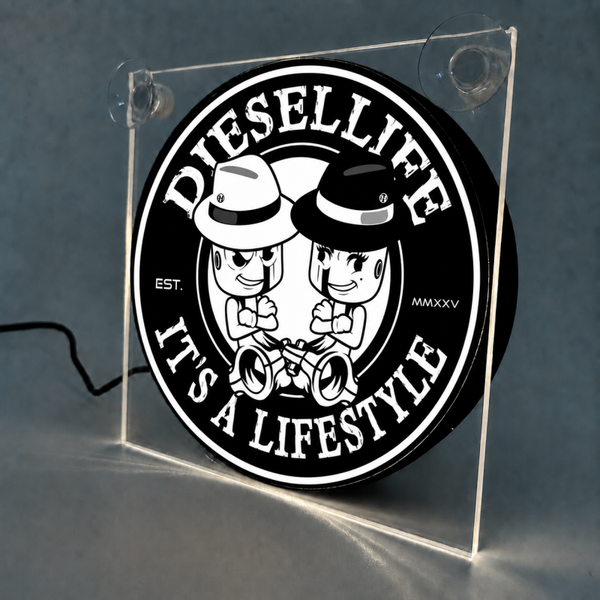 DIESELLIFE - IT'S A LIFESTYLE |  LICHTBAKJE | ORIGINEEL LOGO
