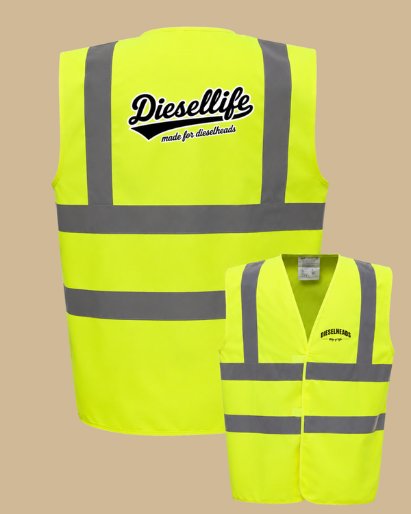 DIESELHEADS VEILIGHEIDSVEST | DIESELLIFE | FLUOR GEEL