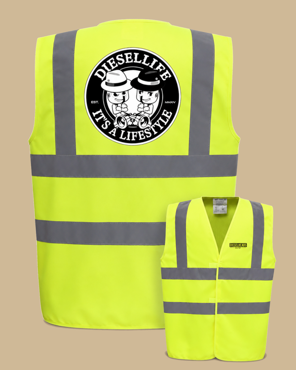 DIESELHEADS VEILIGHEIDSVEST | DIESELLIFE - IT' S A LIFESTYLE | FLUOR GEEL