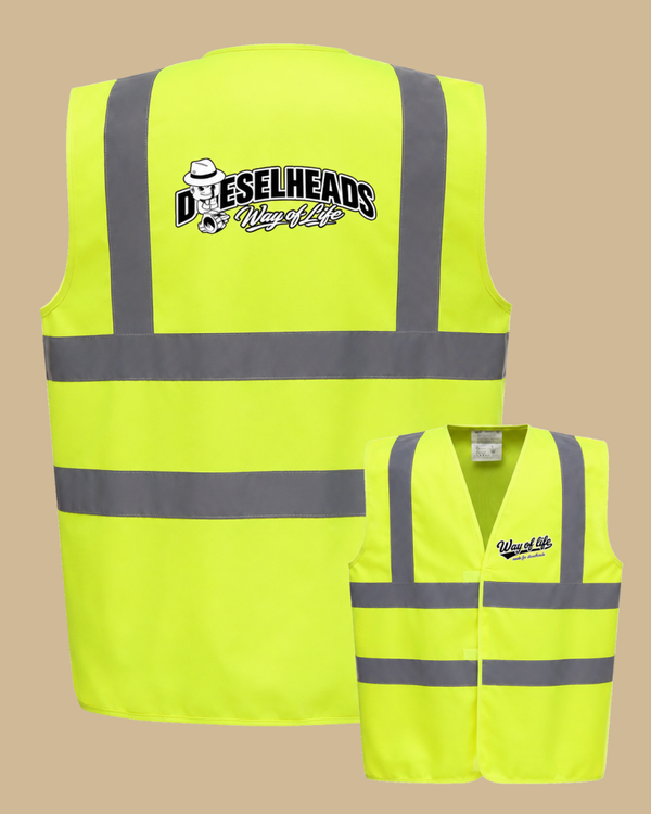 DIESELHEADS VEILIGHEIDSVEST | DIESELHEADS PISTON MAN | FLUOR GEEL