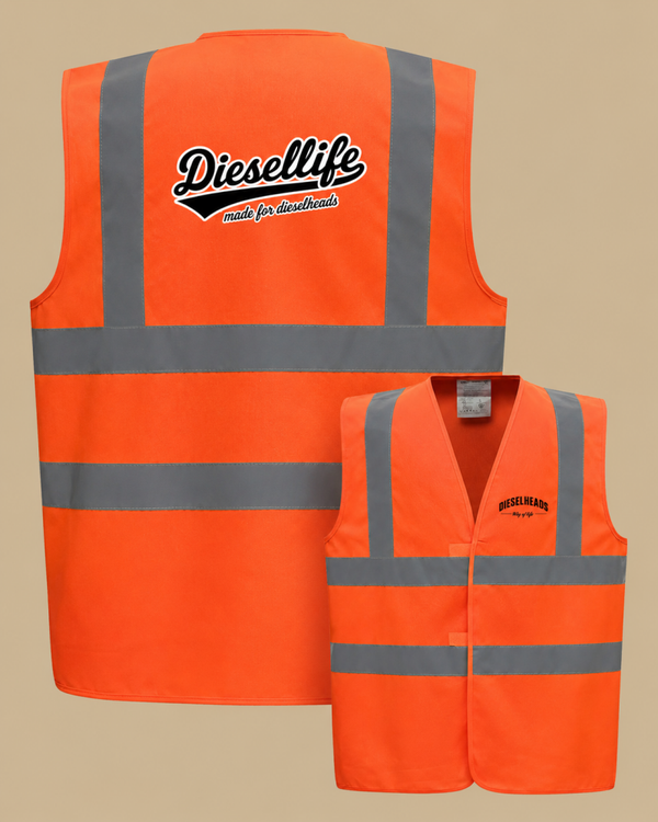DIESELHEADS VEILIGHEIDSVEST | DIESELLIFE | FLUOR ORANJE
